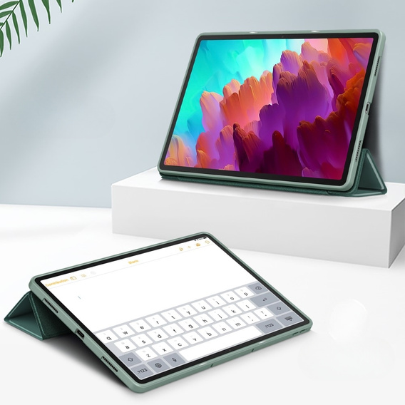 Чехол для Lenovo Tab P12, Smartcase с местом для стилуса, зелёный