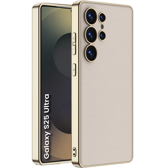 Чехол до Samsung Galaxy S25 Ultra, GKK Leather, титановый серый