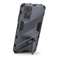 Чехол для Xiaomi Redmi Note 11/11S, Military kickstand, синий