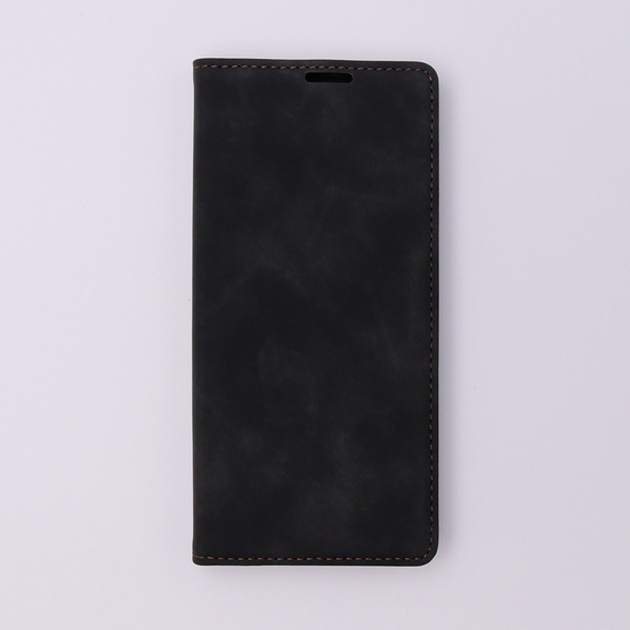 Чехол для Motorola Edge 40, ERBORD Vintage, бумажник с клапаном, чёрный