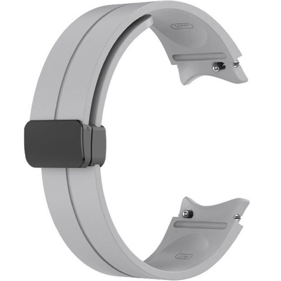 Силиконовый ремешок для Fitbit Inspire 3, Red Samsung Galaxy Watch 4 / 5 40/42/44/46/45MM PRO, Grey