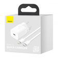 Зарядное устройство Baseus Super Si QUICK CHARGER PD20W + Кабель Lightning - White
