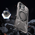 Чехол для iPhone 16 Pro Max, бронированный с подставкой и ручкой-планшетом, серый