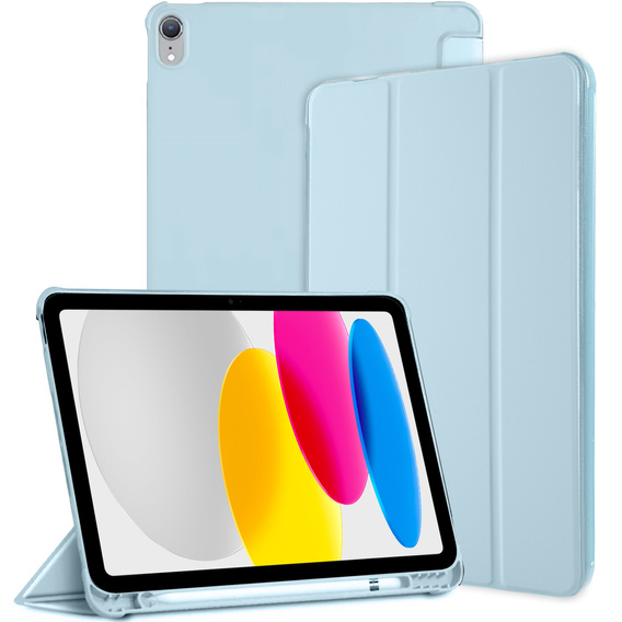 Чохол для iPad 10.9 2022 10 Gen, Smart Pencil, зі слотом для стилуса, м'яти
