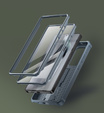 Броньований чохол для Samsung Galaxy S25 Ultra, Dexnor Full Body (Two Frames), темно-синій