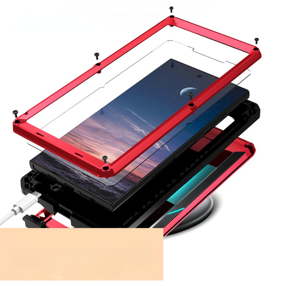 Бронированный чехол для Samsung Galaxy S25 Ultra, R-JUST, красный