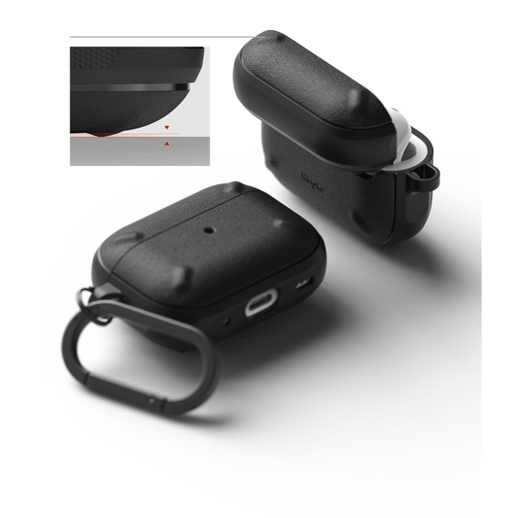 Чехол для наушников RINGKE Airpods Pro / Pro 2, Onyx, Black
