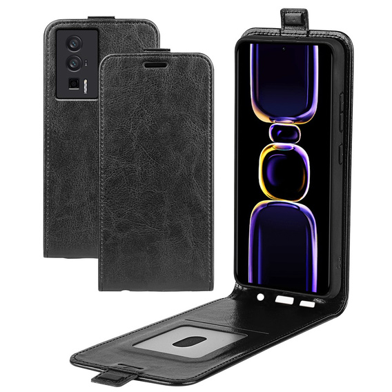 Откидной чехол для Poco F5 Pro 5G, Flip, чёрный