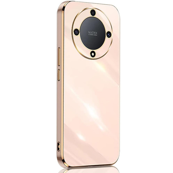 Чехол для Honor Magic 6 Lite 5G, Glamour CamShield, розовый rose gold