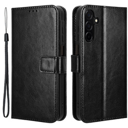 Футляр з клапаном для Samsung Galaxy A26, Crazy Horse Wallet, чорний