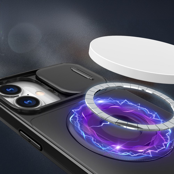 Чохол для iPhone 16, Military Magnet, для MagSafe, чорний