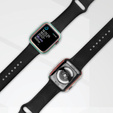 2в1 чехол и защитное стекло для часов Apple Watch 7/8 45mm - Green / Gold