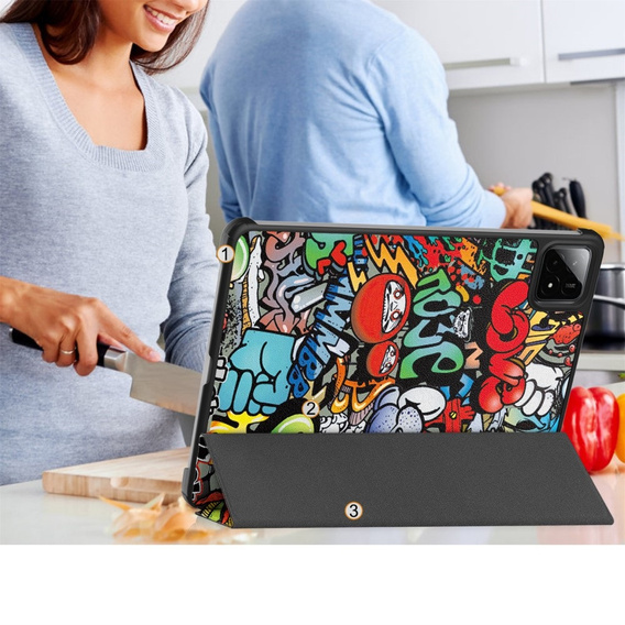 Чехол для Xiaomi Pad 7 / 7 Pro, Smartcase, graffiti