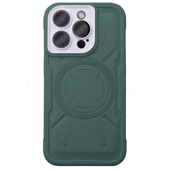 Чехол для iPhone 15 Pro Max, ERBORD Armor Mag, зелёный