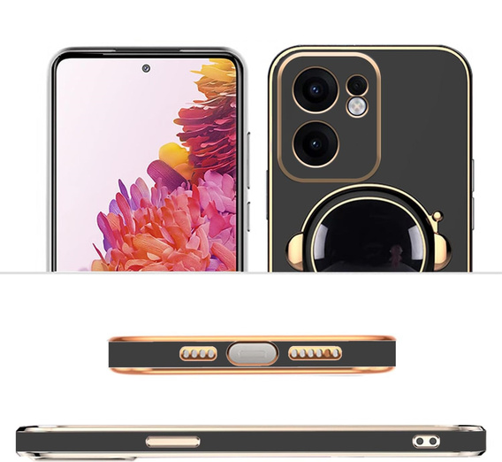 Чехол до Oppo Reno 13F / Oppo Reno 13FS, Astronaut, чёрный