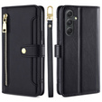 Откидной чехол для Samsung Galaxy A54 5G, Wallet Zipper Pocket, чёрный