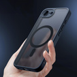 Чохол для iPhone 16E, для MagSafe, ERBORD Matt Case, чорний + захисне скло