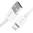 BASEUS Wisdom Kaбель Lightning 1.5M/2.4A (2 sztuki) - White