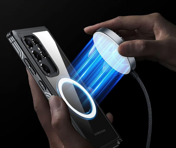 Чoхол до Samsung Galaxy S23 FE, Shockproof, з плівкою на екран, для MagSafe, чорний