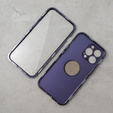 Чехол для iPhone 14 Pro, Dual Glass, для Magsafe, фиолетовый