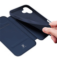 Чехол Dux Ducis для iPhone 17, Skin Pro, с клапаном, со слотом для карт, темно-синий