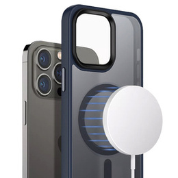 Чoхол до iPhone 14 Pro, Simple MagSafe, темно-синій