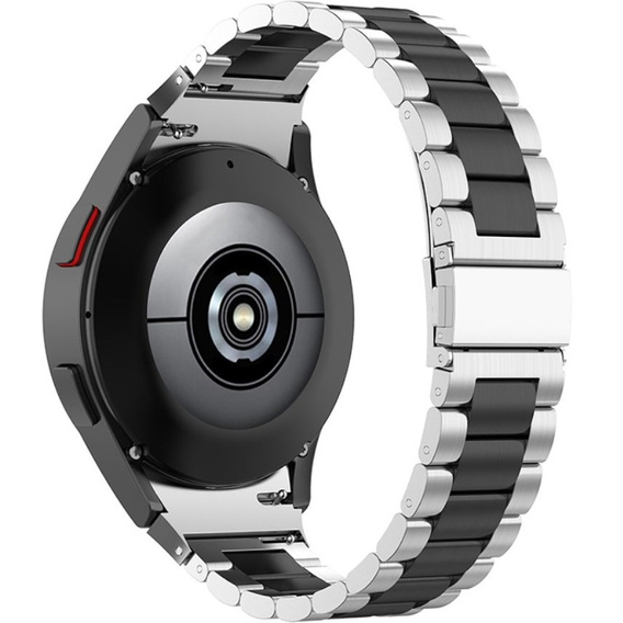 Браслет Stainless для  Samsung Galaxy Watch 4 / 4 Classic - Silver/Black