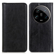 Чехол до Xiaomi 14 Ultra, Wallet Litchi Leather, чёрный