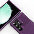 Чехол для Samsung Galaxy S24 Ultra, Card Holder Kickstand, фиолетовый