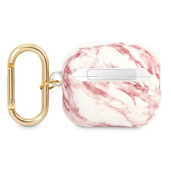 Оригинальный чехол для наушников от Guess для AirPods 3, Marble Strap, Pink