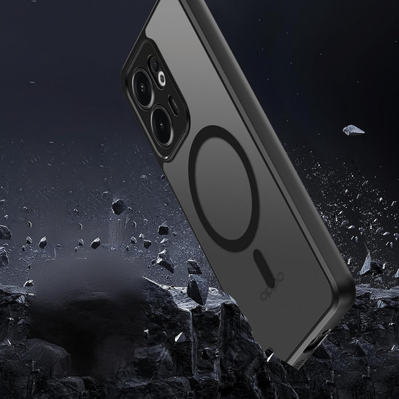 Чохол для Oppo Reno 13F / Oppo Reno 13FS, для MagSafe, ERBORD Matt Case, чорний