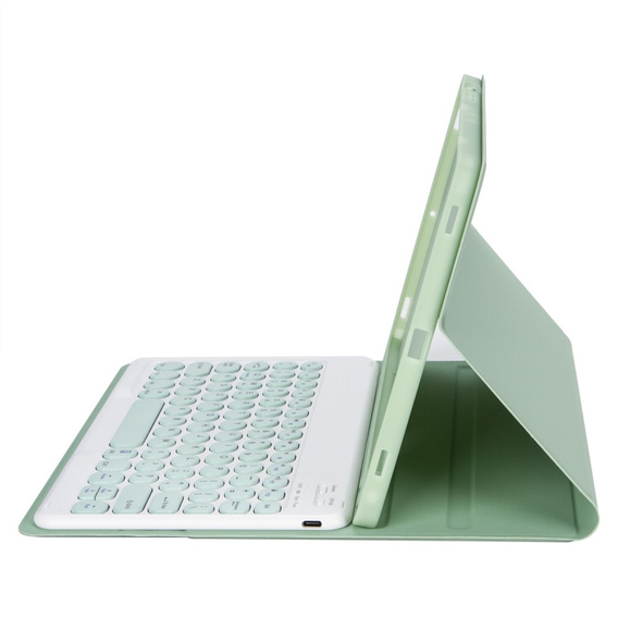 Чехол + клавиатура iPad 10.2" 2021/2020/2019 (9/8/7 gen.) / Air 10.5" 2019 (3 gen.), Leather Pen Slot, светло-зеленый