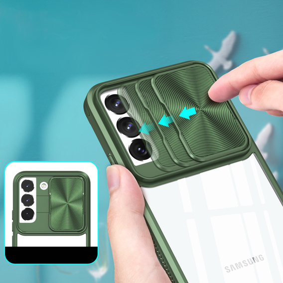 Чoхол до Samsung Galaxy S23 Plus, Slide Camera, зелений