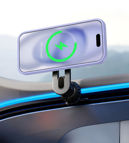 Чехол для iPhone 13, для MagSafe, ERBORD Matt Case, фиолетовый + стекло для экрана