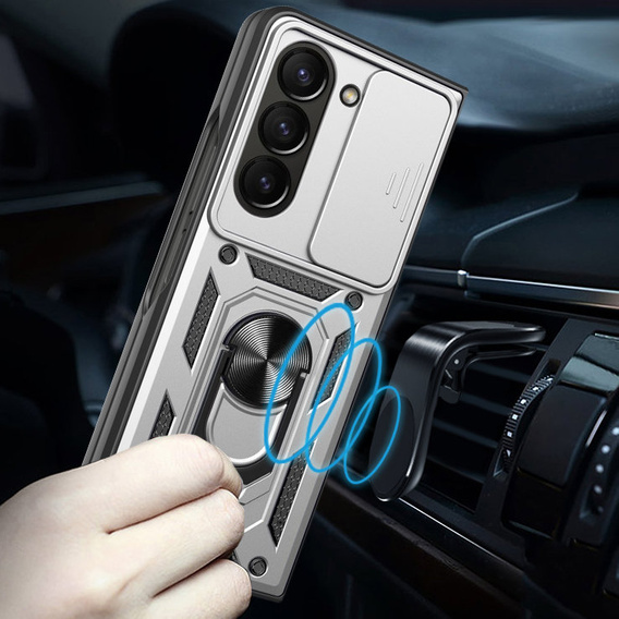 Чохол NOX Camera Slide Samsung Galaxy Z Fold5 5G, CamShield Slide, срібло