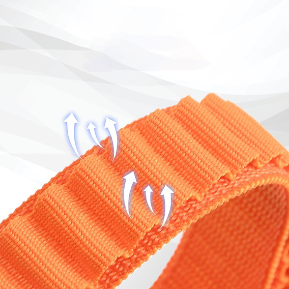Нейлоновий ремінець до Xiaomi Mi Band 3/4/5/6/7/7 NFC, Orange