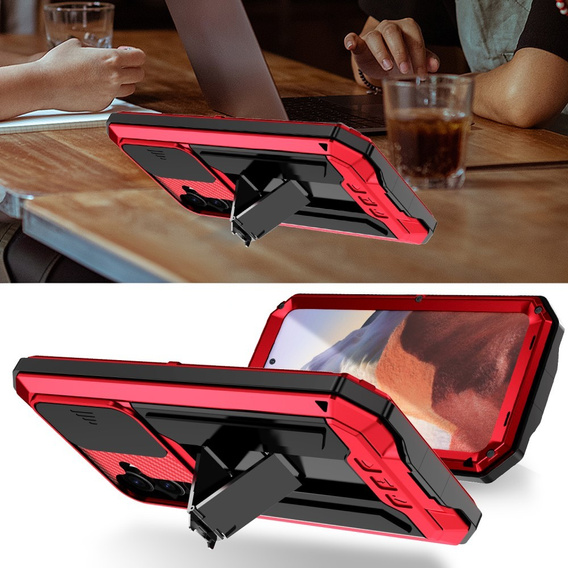 Броньований чохол для Samsung Galaxy S25, R-JUST, червоний