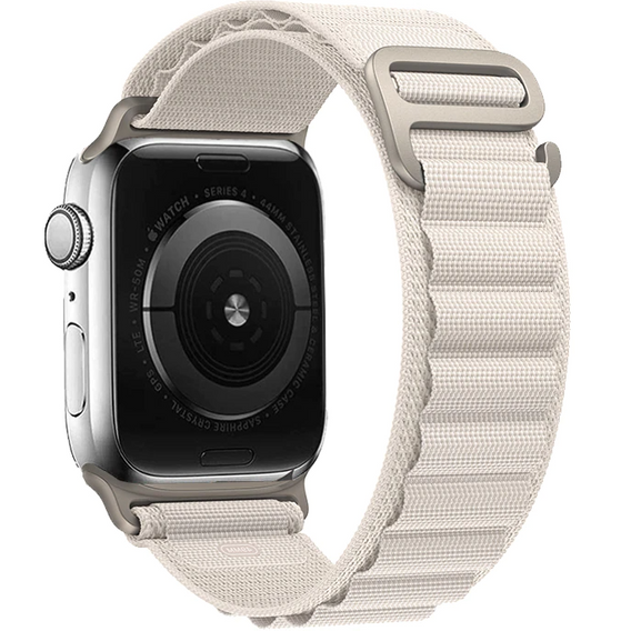 Нейлоновый ремешок до Apple Watch 1/2/3/4/5/6/7/8/SE 38/40/41/mm, White