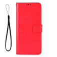 Футляр з клапаном для Xiaomi Redmi Note 13 Pro 5G, Crazy Horse Wallet, червоний
