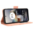 Откидной чехол для Motorola Moto G56 5G, Card Slot, розовый