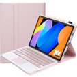 Чехол-клавиатура Touchpad Bluetooth для Lenovo Idea Tab 11" 2025 TB336FU TB336ZU, розовый