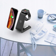 Беспроводное индуктивное зарядное устройство Tech-Protect A11 3 в 1, Black