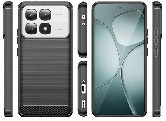 Чoхол до Xiaomi 14T, Carbon, чорний