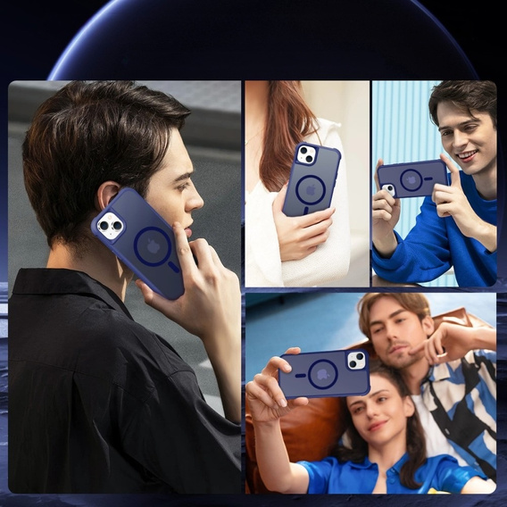 Магнітний чохол Magsafe для iPhone 15, м'яти