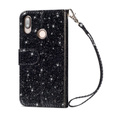 Чохол-книжка для Huawei P20 Lite, Glitter Zipper Wallet, чорний