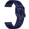Силиконовый ремешок 20mm Soft Hollowed-out, Dark Blue