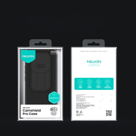 Чохол для Xiaomi Redmi Note 14 Pro 5G / Xiaomi Poco X7 5G, броньований Nillkin, CamShield Pro, чорний