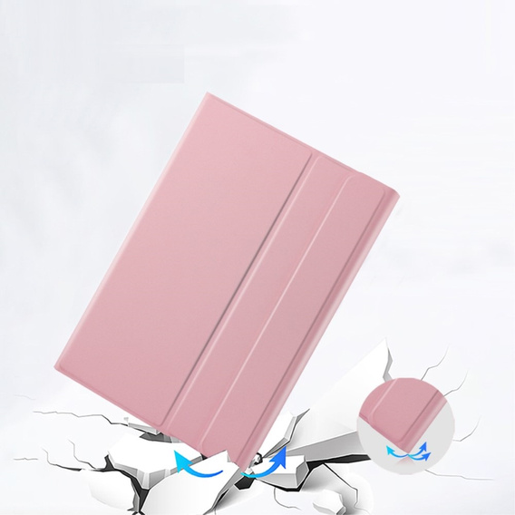 Чохол + клавіатура iPad 10.2 7/8/9 gen 2019/2020/2021, Keyboard Cover Pen Slot, рожевий rose gold