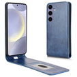 Откидной чехол для Samsung Galaxy S25, Flip, темно-синий