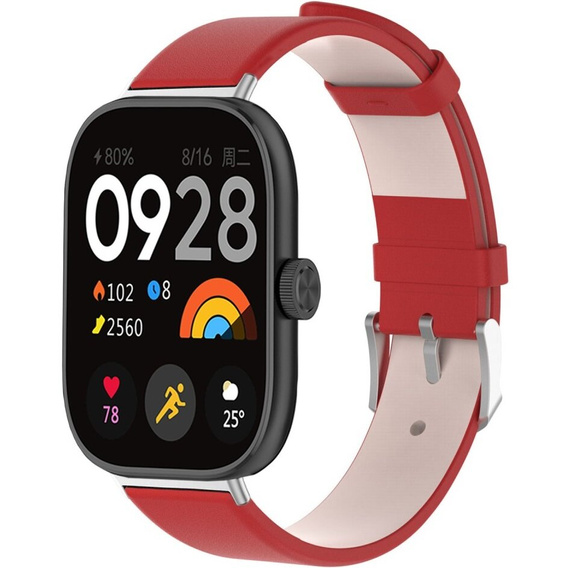 Кожаный ремешок для Xiaomi Redmi Watch 4 / Smart Band 8 Pro